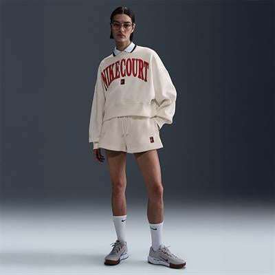 NikeCourt Phoenix Fleece Yüksek Belli Bol Kadın Şortu