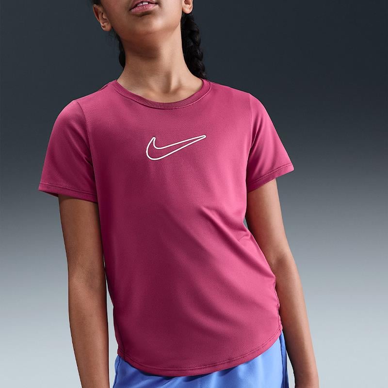NikeNike One Fitted Kız Çocuk Dri-FIT Kısa Kollu Antreman Tişörtü