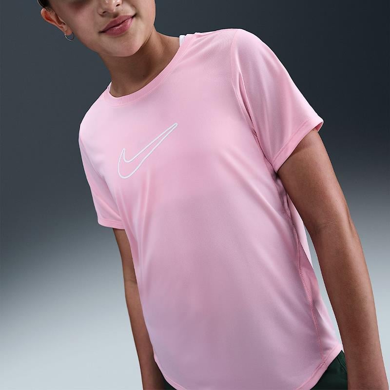 NikeNike One Fitted Kız Çocuk Dri-FIT Kısa Kollu Antreman Tişörtü