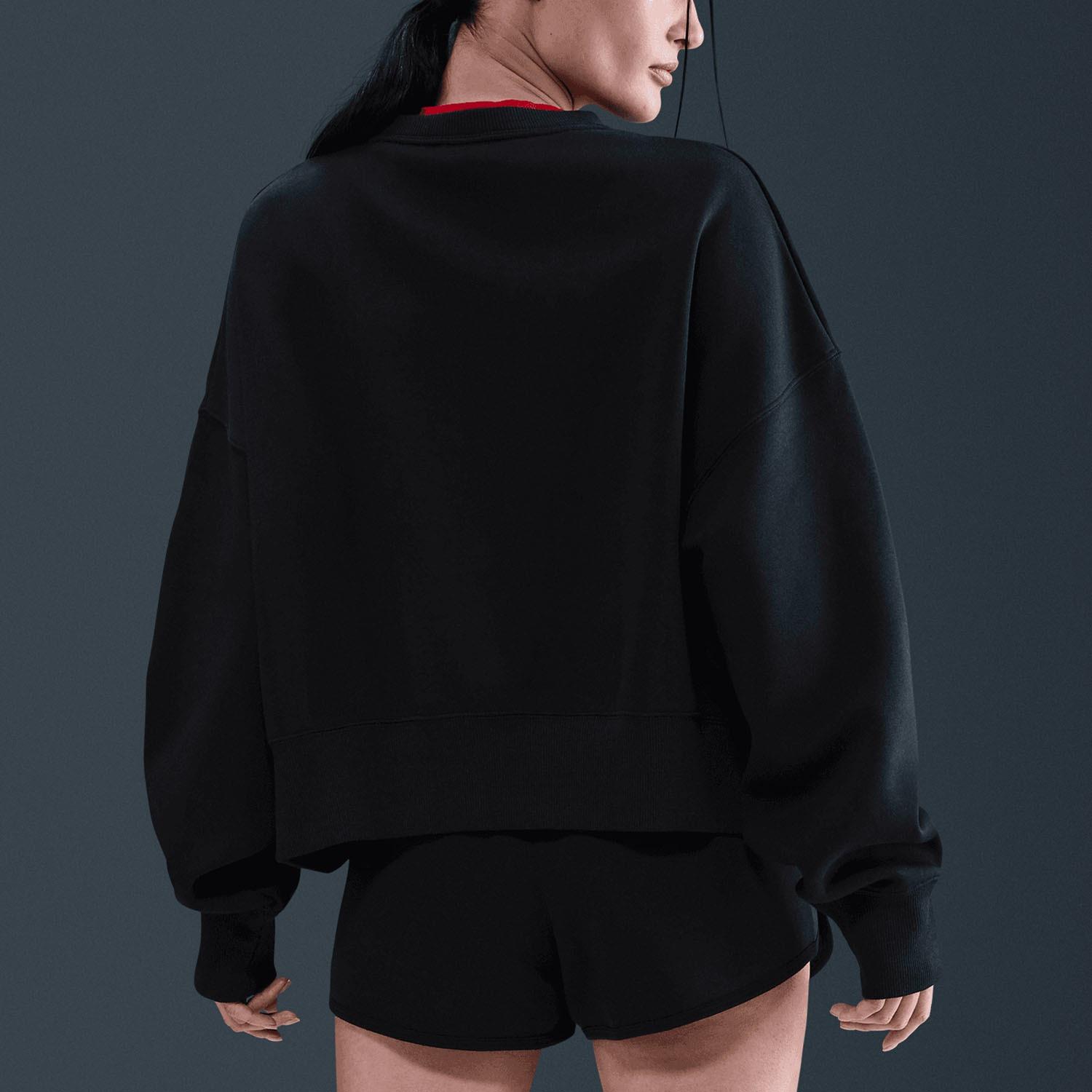 NikeCourt Heritage Phoenix Fleece Kadın Sweatshirt | Ekstra Bol ve