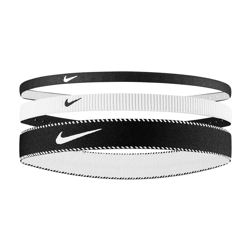 NikeNike Black Mixed Flex Classic 3'lü Saç Bandı