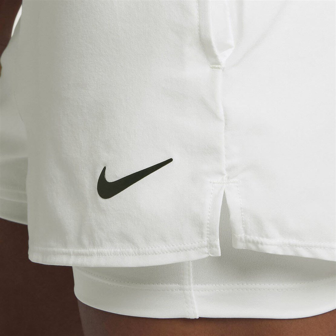 Nike Court Flex Kadın Tenis Şortu | Beyaz | Merit Spor