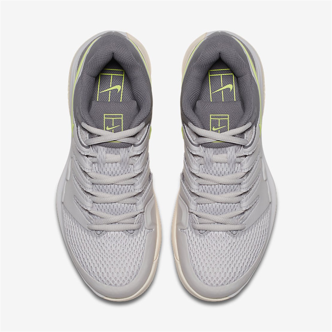 Nike Air Zoom Vapor X Gri / Yeşil | Kadın Tenis Ayakkabısı | Merit Spor
