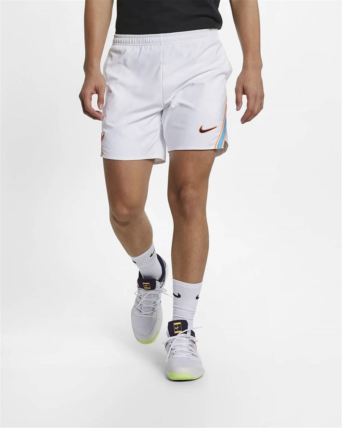 Nike Flex Ace Rafa Erkek Tenis Şortu | Beyaz/Turkuvaz | Merit Spor