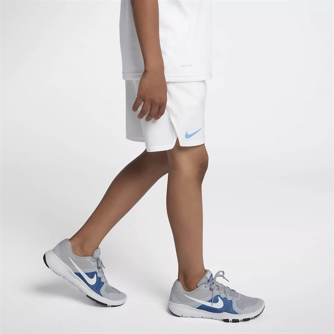 Nike Roger Federer Flex Beyaz | Erkek Çocuk Tenis Şortu | Merit Spor