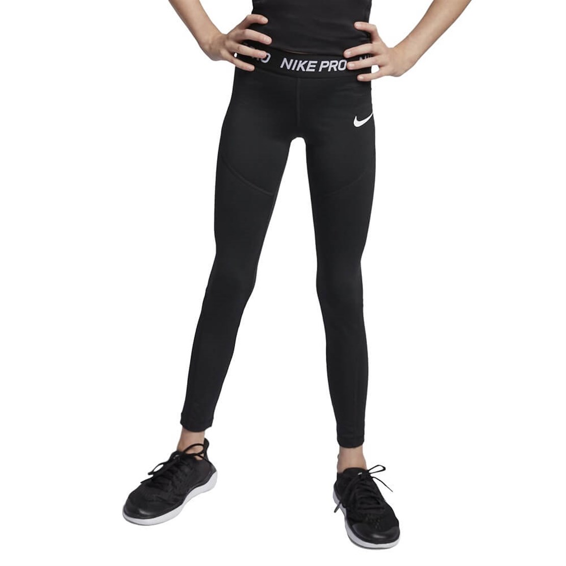 Nike Pro Kız Çocuk Taytı | Siyah | Merit Spor