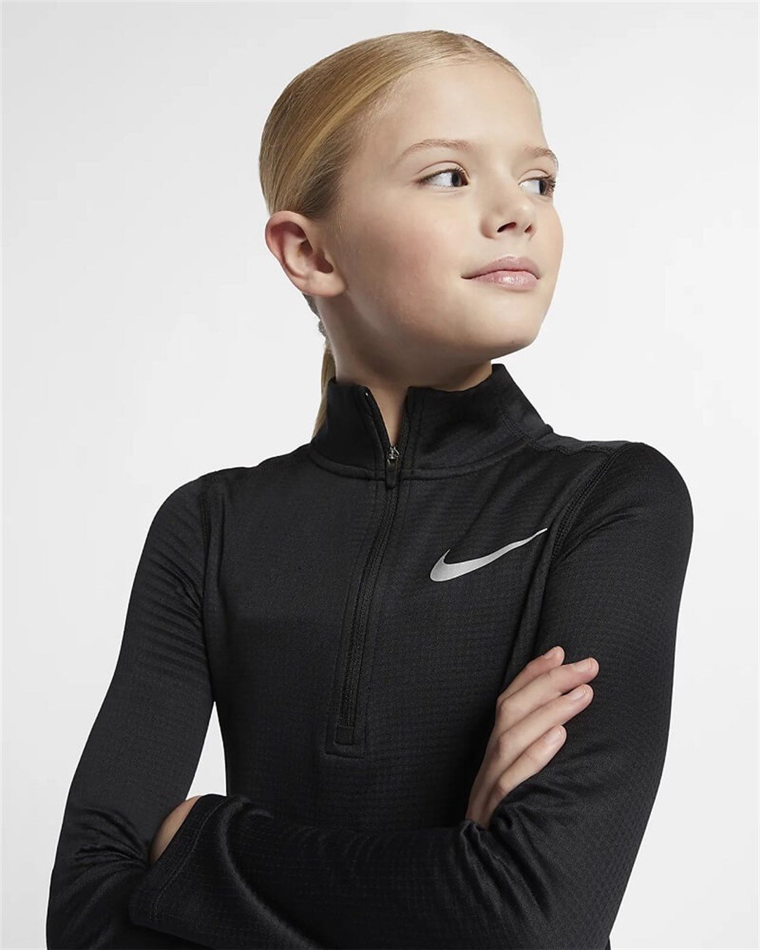 Nike Yarım Fermuarlı Kız Çocuk Sweatshirt