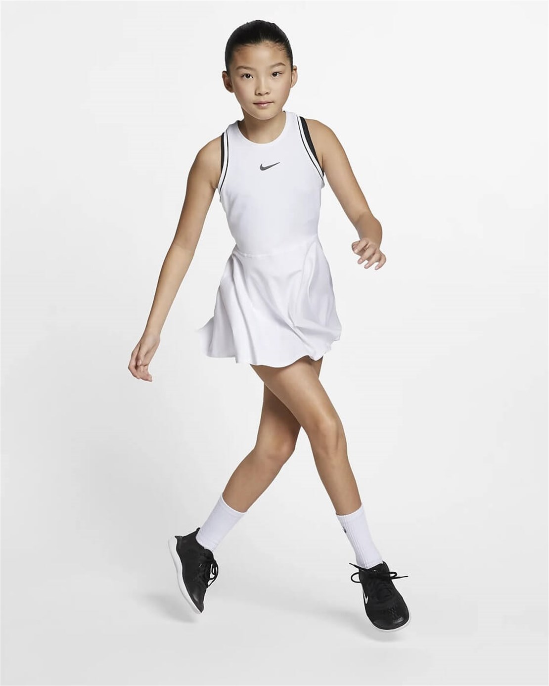 Nike Dri-Fit Kız Çocuk Tenis Elbisesi | Beyaz | Merit Spor