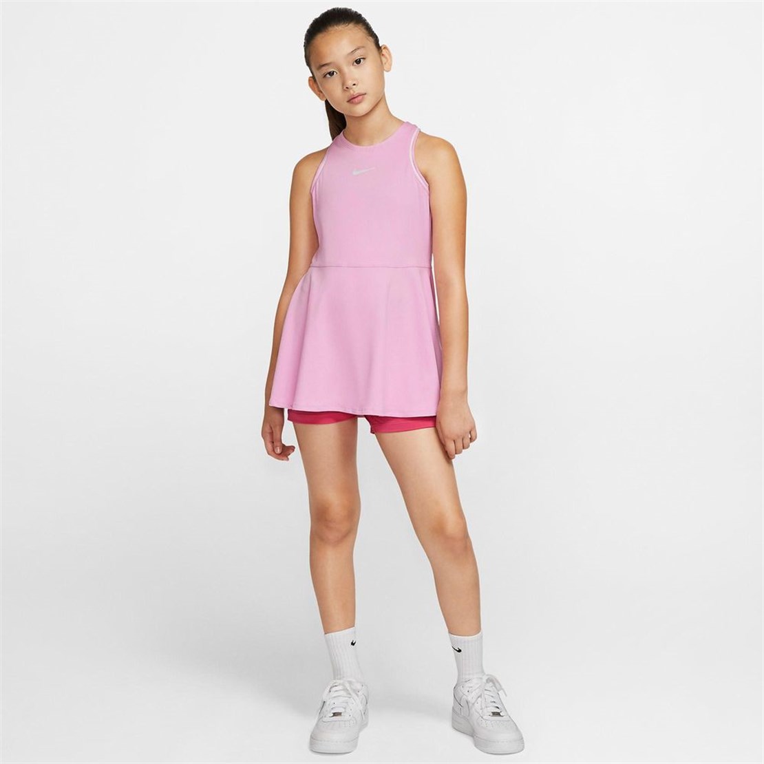 Nike Dri-Fit Kız Çocuk Tenis Elbisesi | Pembe | Meritspor