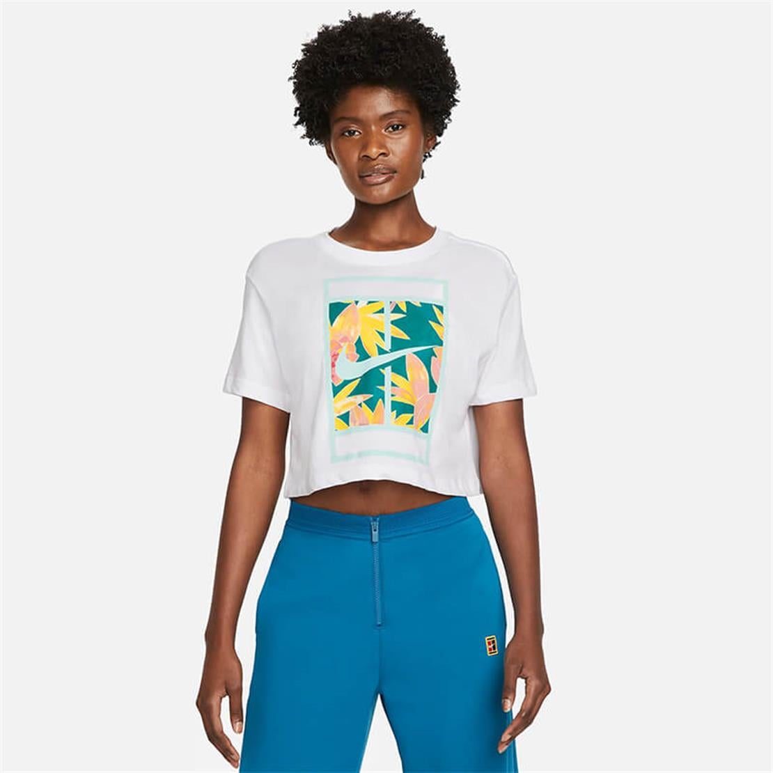 NikeNike Dri-Fit Slam Cropped Kadın Tenis Üstü