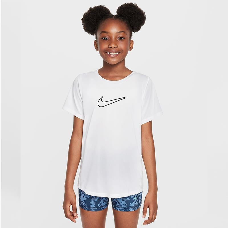 NikeNike One Fitted Dri-FIT Kısa Kollu Kız Çocuk Antreman Üstü