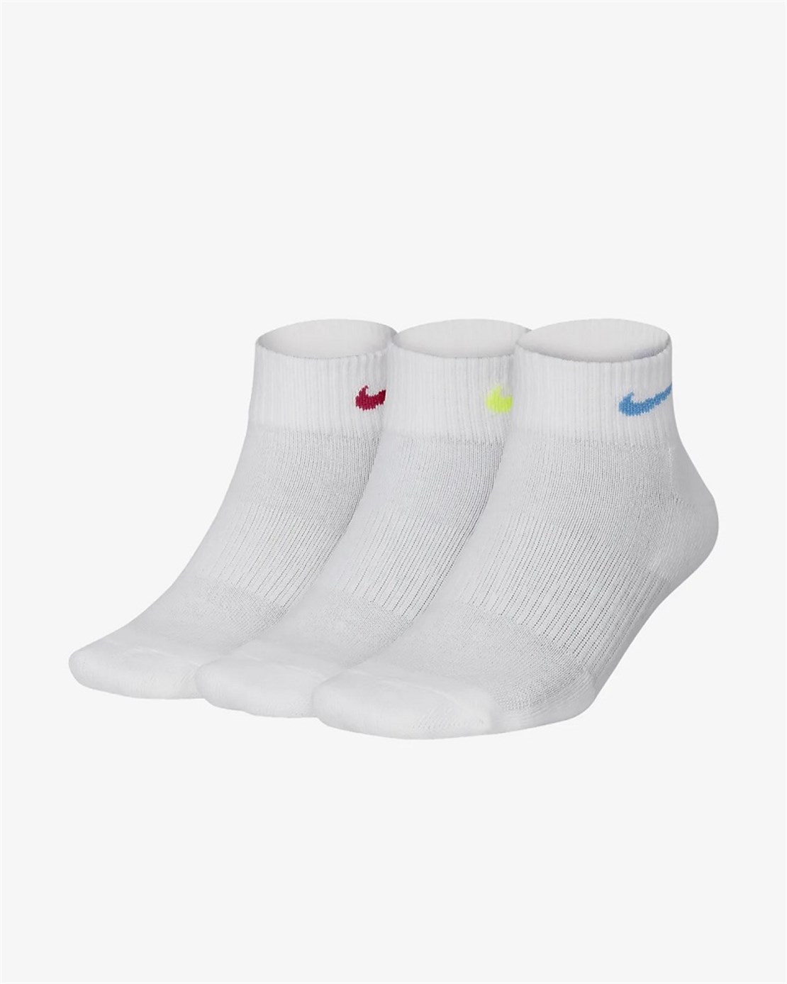 Nike Bilekli Kadın 3'lü Tenis Çorabı | Beyaz | Merit Spor