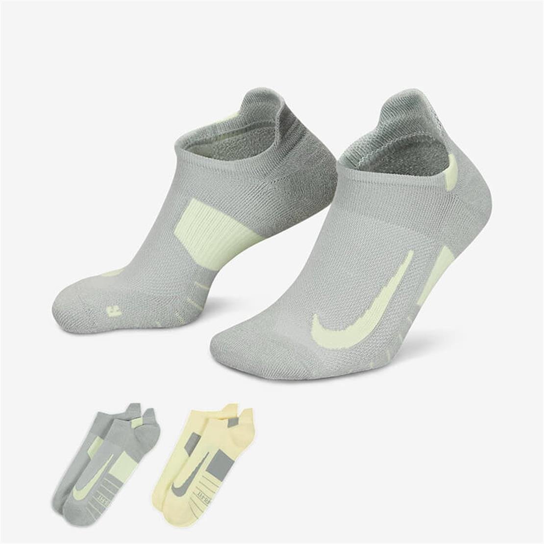 NikeNike Multiplier 2'li No-Show Antreman Çorabı