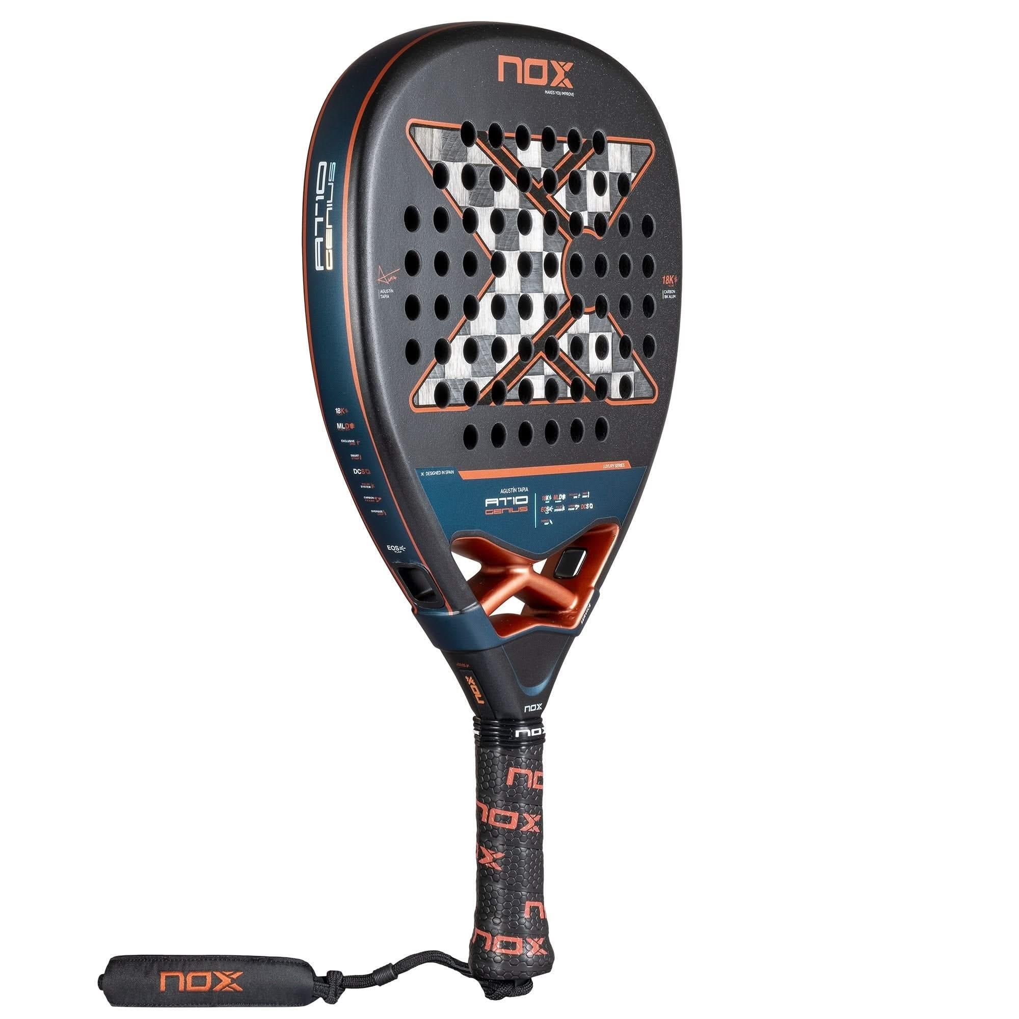 NOX AT10 Genius Attack 18K Alum 2025 Padel Raketi | Agustín Tapia