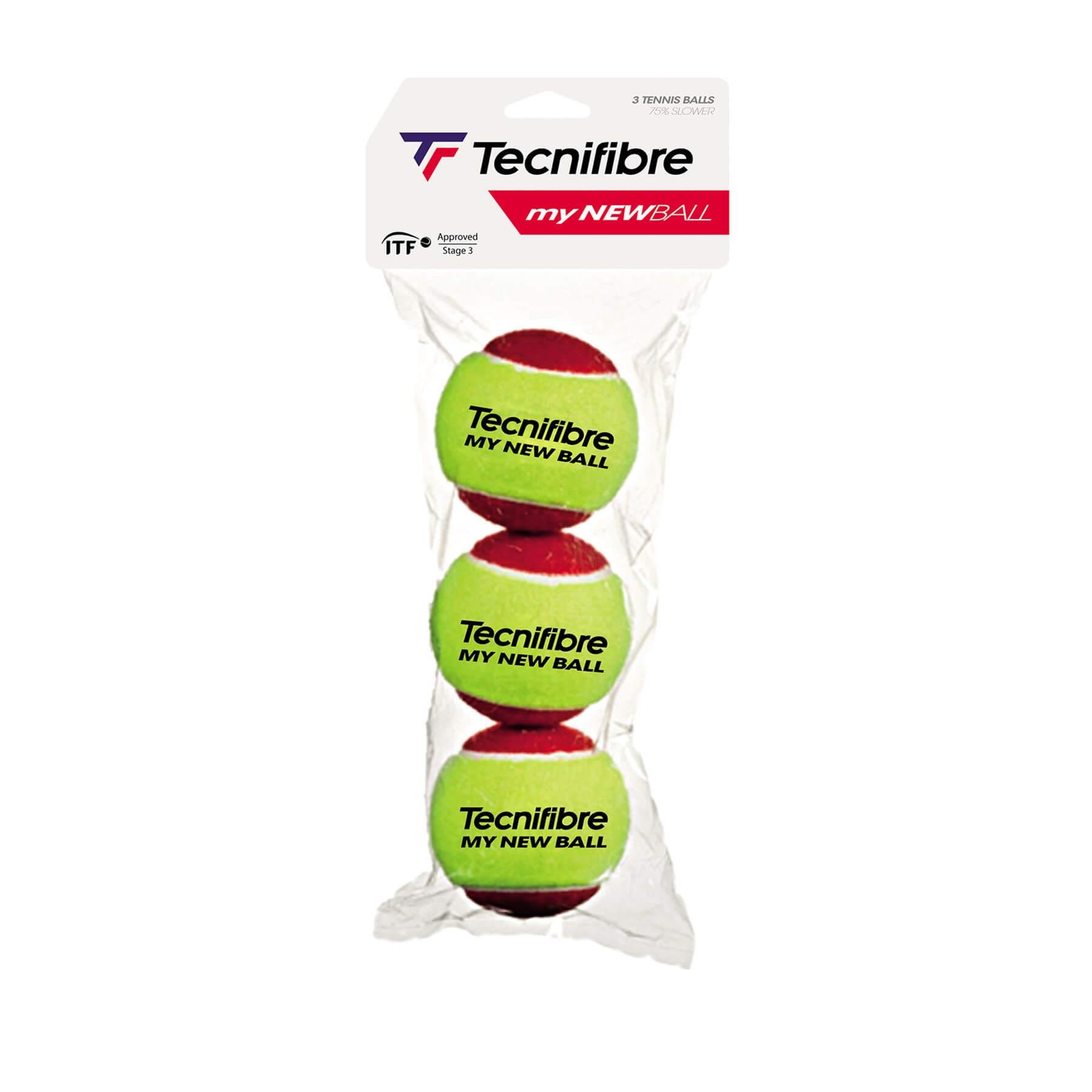 TecnifibreTecnifibre My New Ball Kırmızı 3'lü Tenis Topu