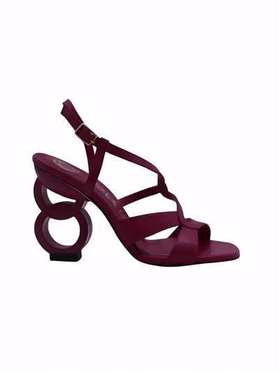 POLETTO  HAKİKİ DERİ FUSYA Sandalet Topuklu 6564 220