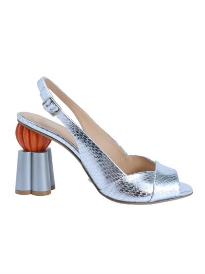 POLETTO  HAKİKİ DERİ GUMUS Sandalet Topuklu 319 255