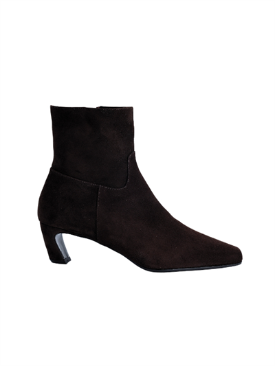 POLETTO  HAKİKİ DERİ KAHVE Bot Topuklu 128 01