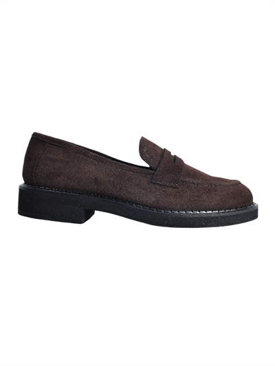 POLETTO  HAKİKİ DERİ KAHVE Loafer Düz 780 18 V2