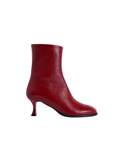 POLETTO  HAKİKİ DERİ KIRMIZI Bot Topuklu 4645 28 S