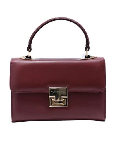 POLETTO  HAKİKİ DERİ KIRMIZI Çanta EL Tutmalı CNT 757 V5