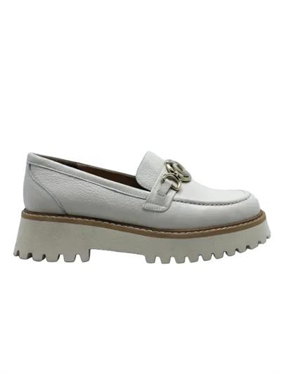 POLETTO  HAKİKİ DERİ KREM Loafer Düz 04 5742