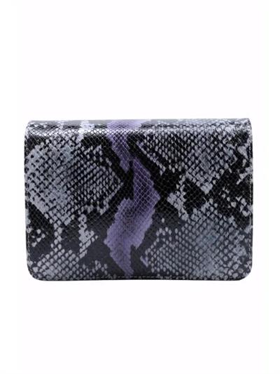 POLETTO  HAKİKİ DERİ LILA SIYAH Çanta Omuz askılı CNT 802 V1