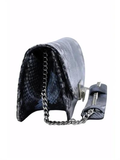 POLETTO  HAKİKİ DERİ MAVI SIYAH Çanta Omuz askılı CNT 755