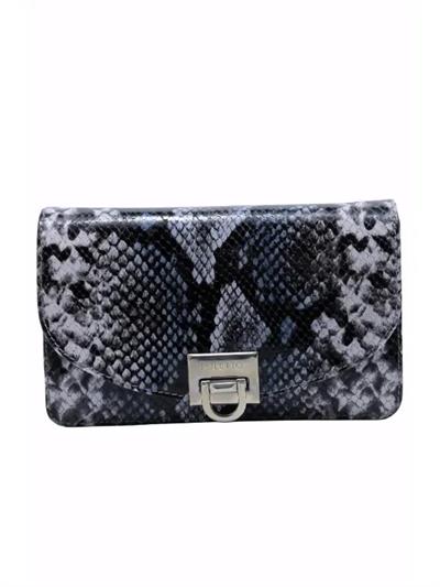 POLETTO  HAKİKİ DERİ MAVI SIYAH Çanta Omuz askılı CNT 755