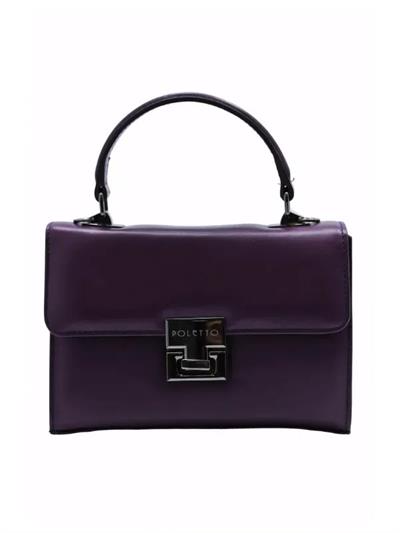 POLETTO  HAKİKİ DERİ MOR Çanta EL Tutmalı CNT 757 V5