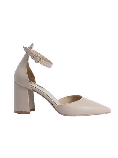 POLETTO  HAKİKİ DERİ NOHUT-ALTIN Ayakkabı Stiletto 9839 60 V2