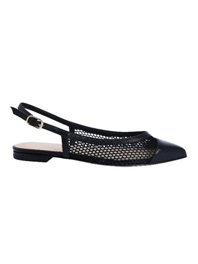 POLETTO  HAKİKİ DERİ SIYAH Babet Terlik 4434 147