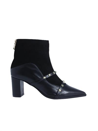 POLETTO  HAKİKİ DERİ SIYAH Bot Topuklu 841 12 V1