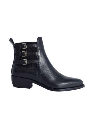 POLETTO  HAKİKİ DERİ SIYAH Bot Topuklu 102 54 V2