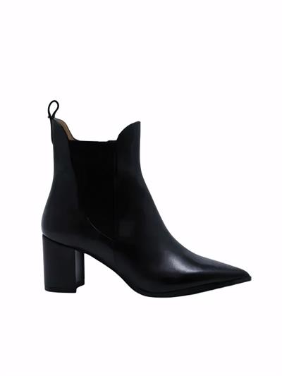 POLETTO  HAKİKİ DERİ SIYAH Bot Topuklu 841 03