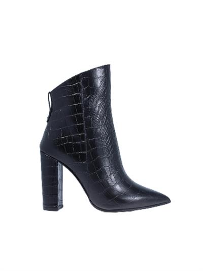 POLETTO  HAKİKİ DERİ SIYAH Bot Topuklu 1974 40 S