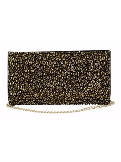 POLETTO  HAKİKİ DERİ SIYAH Çanta Gece/Abiye CNT 671