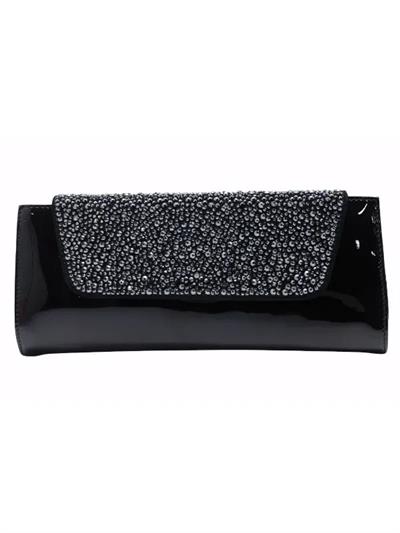 POLETTO  HAKİKİ DERİ SIYAH Çanta Gece/Abiye CNT 639 V2