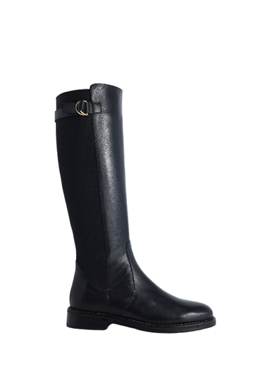 POLETTO  HAKİKİ DERİ SIYAH Çizme Düz  5780 103