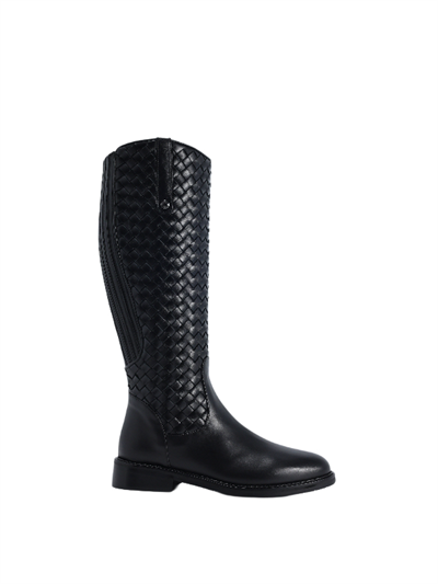 POLETTO  HAKİKİ DERİ SIYAH Çizme Düz  5780 27 V4