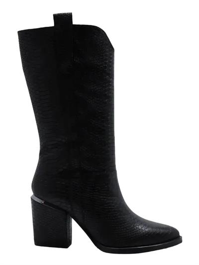 HAKİKİ DERİ SIYAH Çizme Topuklu 855 43 V1 S