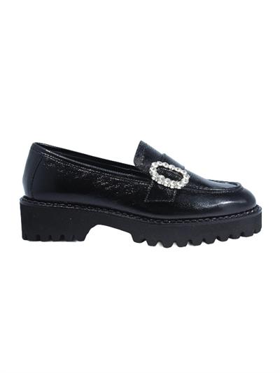 POLETTO  HAKİKİ DERİ SIYAH Loafer Düz 780 23