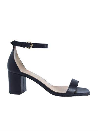 POLETTO  HAKİKİ DERİ SIYAH Sandalet Topuklu 1918 33