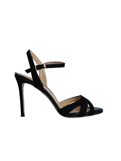 POLETTO  HAKİKİ DERİ SIYAH Sandalet Topuklu 6564 235