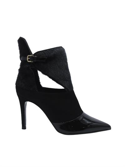 POLETTO  HAKİKİ DERİ TAY/HAKİKİ DERİ SIYAH Bot Topuklu 992 60