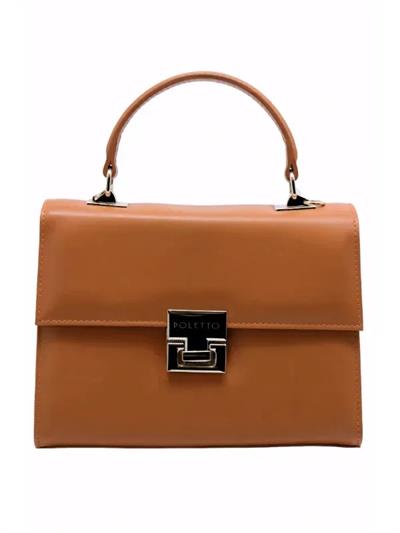 POLETTO  HAKİKİ DERİ TURUNCU Çanta EL Tutmalı CNT 776 V3