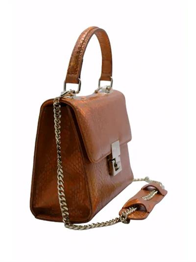 POLETTO  HAKİKİ DERİ TURUNCU Çanta EL Tutmalı CNT 757 V5