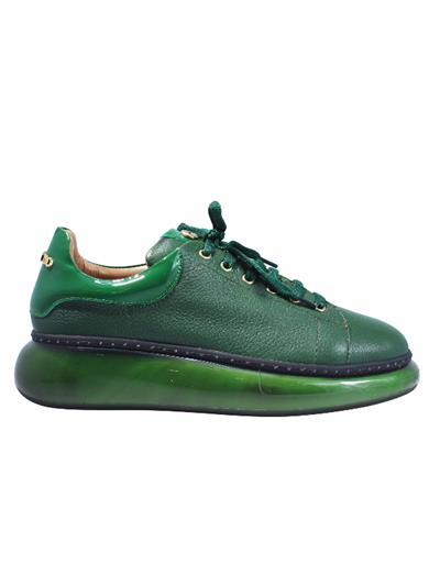 POLETTO  HAKİKİ DERİ YESIL Sneaker Düz 777 01 V2