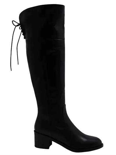 POLETTO  HAKİKİ DERİ/KÜRK ASTAR SIYAH Çizme Topuklu 3176 17 BFL YK