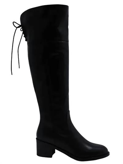 POLETTO  HAKİKİ DERİ/KÜRK ASTAR SIYAH Çizme Topuklu 3176 17 BFL YK